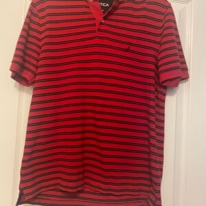 Nautica men polo . Red and black
